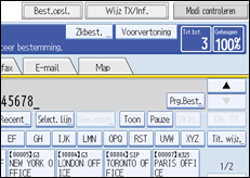 Schermafbeelding Bedieningspaneel