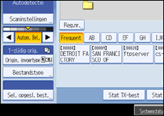 Schermafbeelding Bedieningspaneel