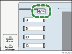 Illustratie van de toets Gebruikersinstellingen/Teller