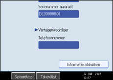Schermafbeelding Bedieningspaneel