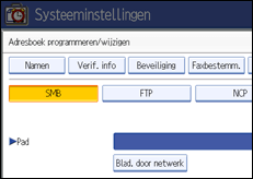 Schermafbeelding Bedieningspaneel