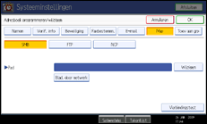 Schermafbeelding Bedieningspaneel
