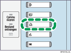 Illustratie printertoets