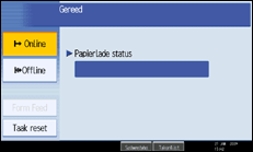 Illustratie scherm bedieningspaneel