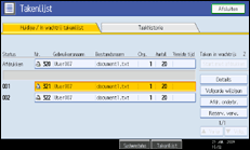 Illustratie scherm bedieningspaneel