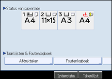Illustratie scherm bedieningspaneel