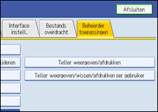 Schermafbeelding Bedieningspaneel