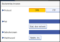 Schermafbeelding Bedieningspaneel