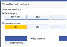 Schermafbeelding Bedieningspaneel