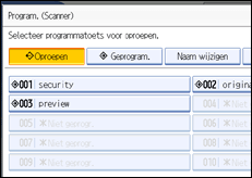Schermafbeelding Bedieningspaneel