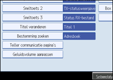 Schermafbeelding Bedieningspaneel