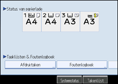 Schermafbeelding Bedieningspaneel