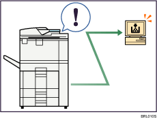 Иллюстрация меню наблюдения за состоянием аппарата и настройки с помощью компьютера