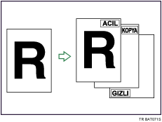 Önayarlı Damganın Gösterimi
