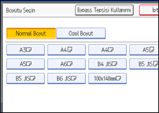 İşlem paneli ekranının gösterimi