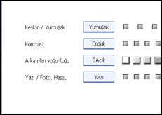 İşlem paneli ekranının gösterimi