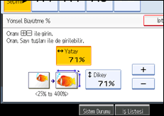 İşlem paneli ekranının gösterimi