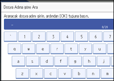 İşlem paneli ekranının gösterimi