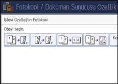 İşlem paneli ekranının gösterimi