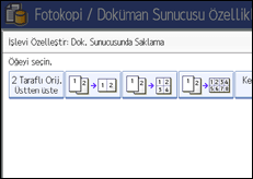İşlem paneli ekranının gösterimi