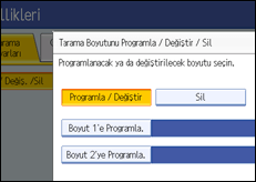 İşlem paneli ekran çizimi