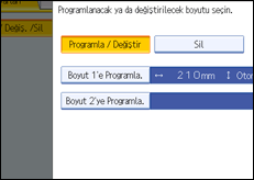 İşlem paneli ekran çizimi