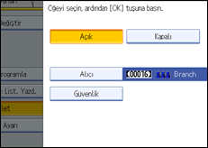 İşlem paneli ekran çizimi