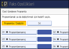 İşlem paneli ekran çizimi