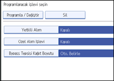İşlem paneli ekran çizimi