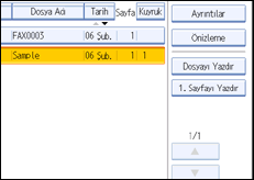 İşlem paneli ekran çizimi