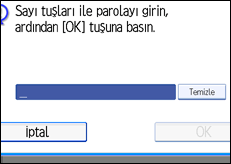  İşlem paneli ekran çizimi