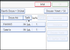 İşlem paneli ekran çizimi