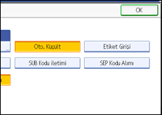 İşlem paneli ekran çizimi