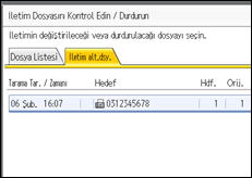 İşlem paneli ekran çizimi
