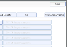 İşlem paneli ekran çizimi