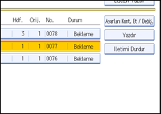 İşlem paneli ekran çizimi