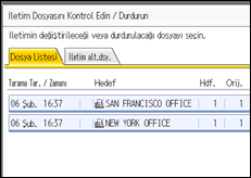 İşlem paneli ekran çizimi