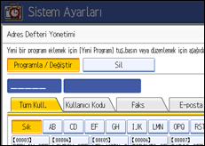 İşlem paneli ekran çizimi