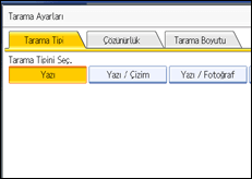 İşlem paneli ekran çizimi