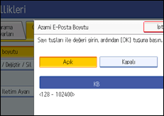 İşlem paneli ekran çizimi