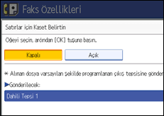 İşlem paneli ekran çizimi