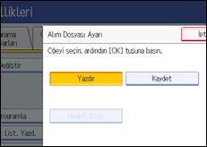 İşlem paneli ekran çizimi