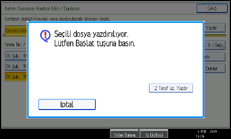 İşlem paneli ekran çizimi