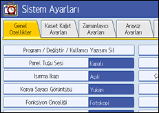 İşlem paneli ekran resmi