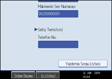 İşlem paneli ekran resmi
