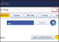 İşlem paneli ekran çizimi