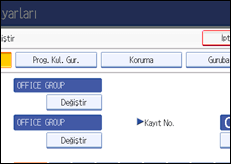 İşlem paneli ekran çizimi