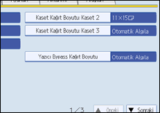 İşlem paneli ekranı gösterimi