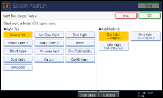 İşlem paneli ekranı gösterimi