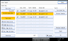 İşlem paneli ekranı gösterimi